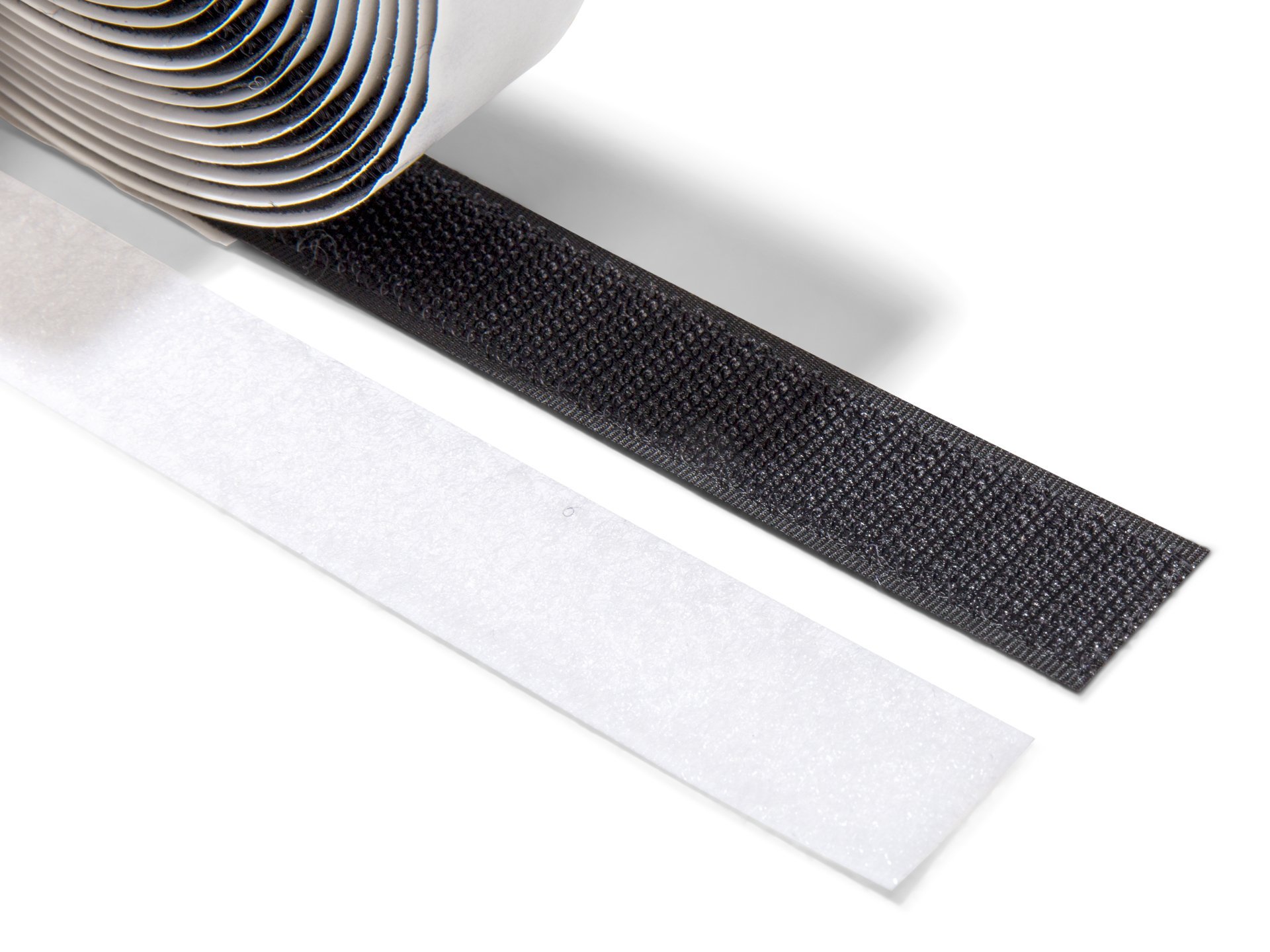 Klettband selbstklebend, Set, b=38 mm, schwarz, HAKEN + FLAUSCH (Tüte), je  0,5 m online kaufen