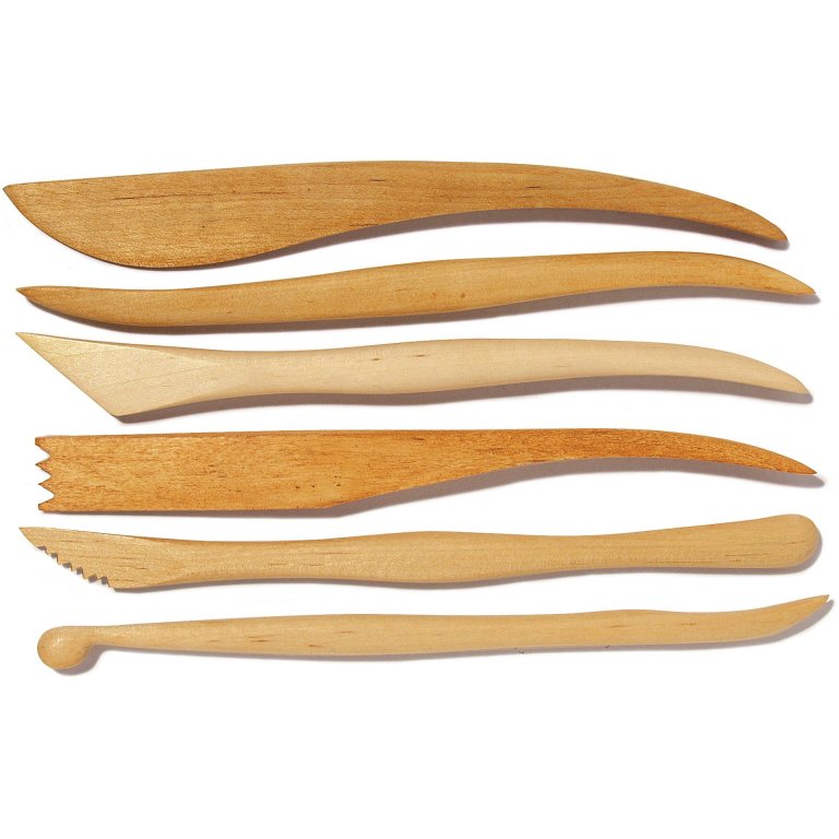 Wooden modelling sticks, set No. 1