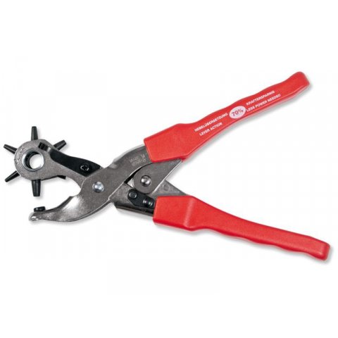 Lever action revolving punch pliers 370 for hole ø 2,0/2,5/3,0/3,5/4,0/4,5 mm