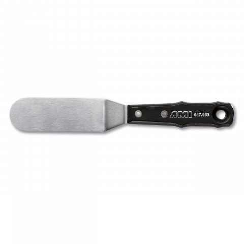 cuchillo de pintura con mango de madera, grande No. 100, l = 225 mm, recto, redondeado