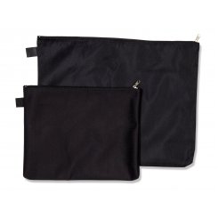 Nylon bag with zipper, opaque (bank bag)