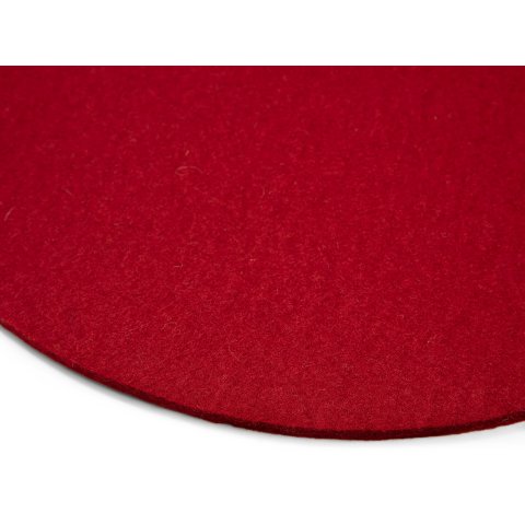 Felt seat cushion, round round, ø 330 mm, red
