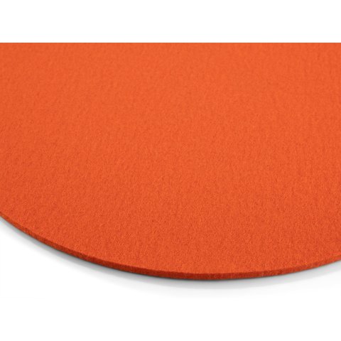 Felt seat cushion, round round, ø 330 mm, orange