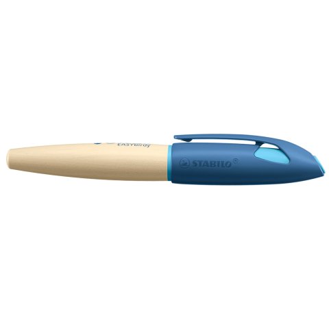 Stabilo pluma estilográfica Easybirdy Timber para zurdos, plumín tamaño A, azul