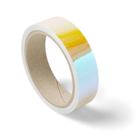 Aslan iridescent adhesive tape ColourShift opaque SE71, PET, magenta/yellow, w = 25 mm, l = 5 m