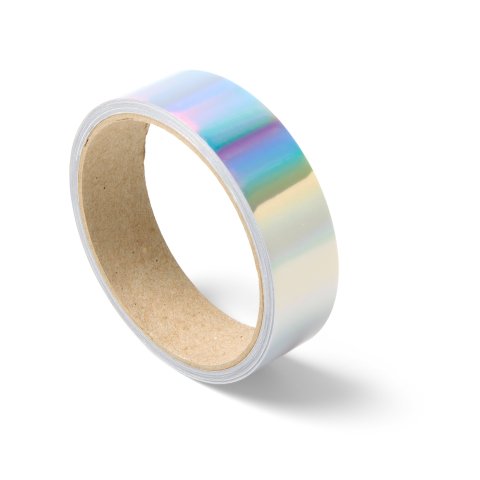 Aslan iridescent adhesive tape ColourShift opaque SE71, PET, pink/light blue, w = 25 mm, l = 5 m