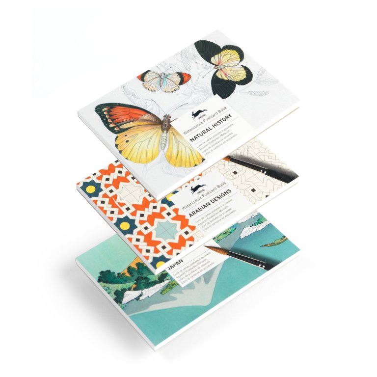 Pepin artist postcard coloring book watercolor paper