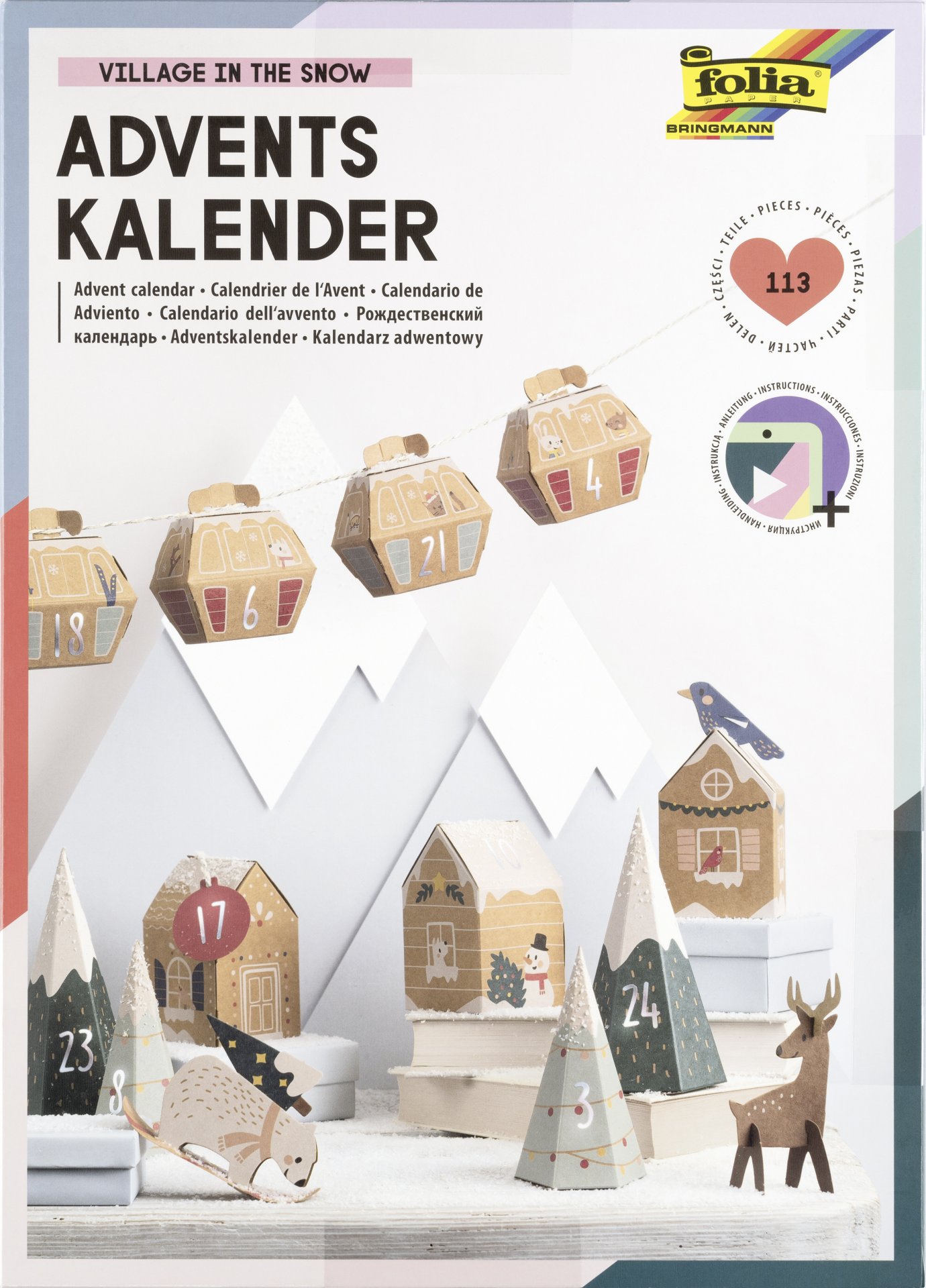 Adventskalender Set, ''Village In The Snow'' kaufen | Modulor