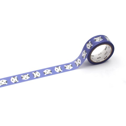 Mt Extra Washi tape fantasia w = 15, l = 7 m, blu TIGRE (MTPAPI11EZ)