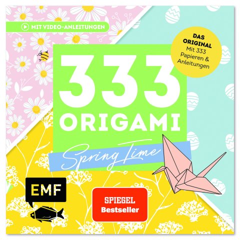 333 Origami paper 14.1 x 13.9 x 3.7 cm, Spring Time
