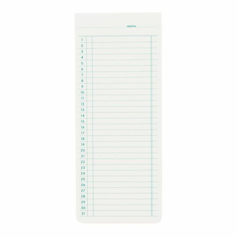 Penco bloc de notas adhesivas 74 x 180 mm, mes, 30 hojas, autoadhesivo, blanco