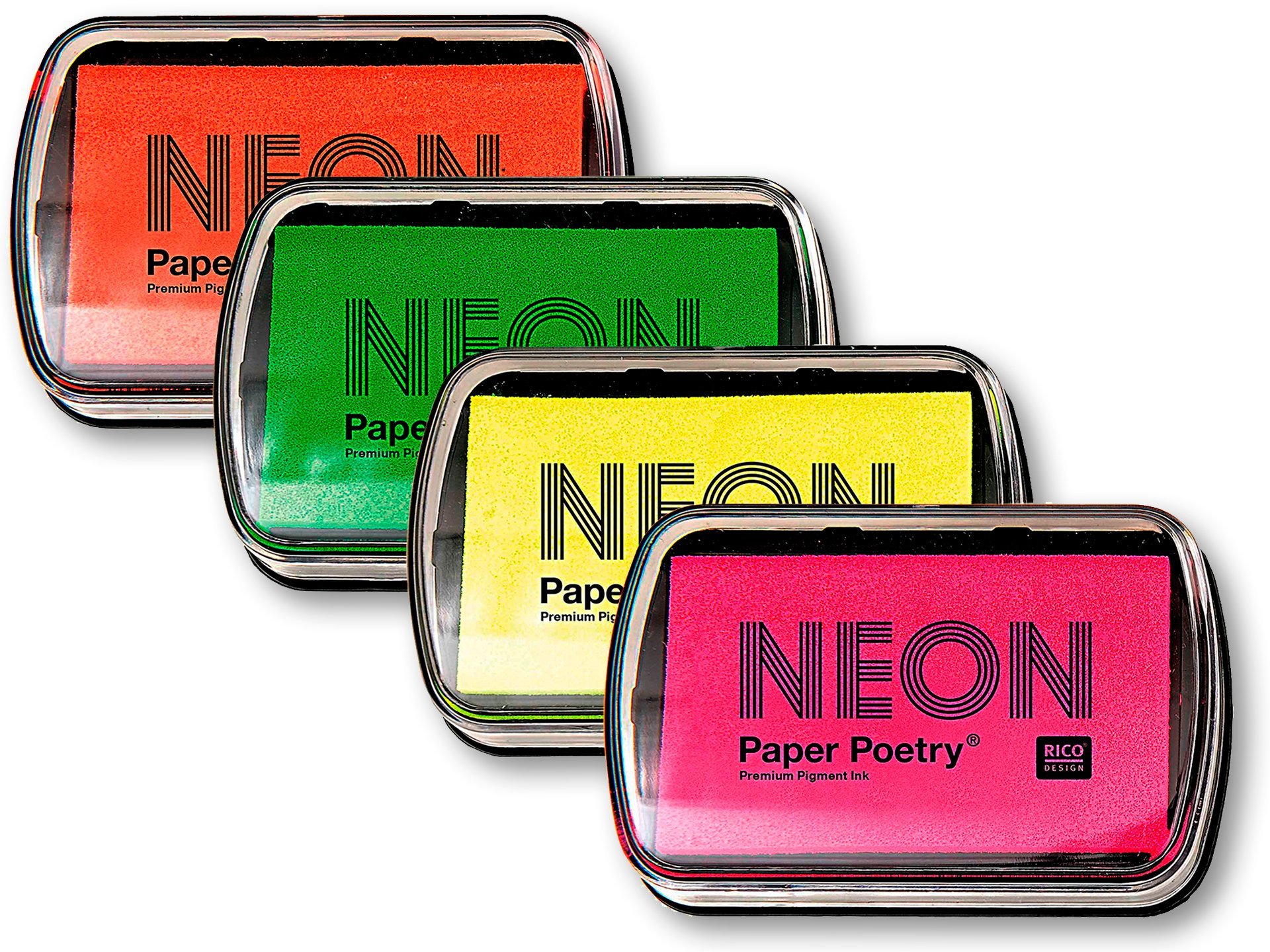 NEON Pigment-Stempelkissen in 4 verschiedenen Farben zur Auswahl
