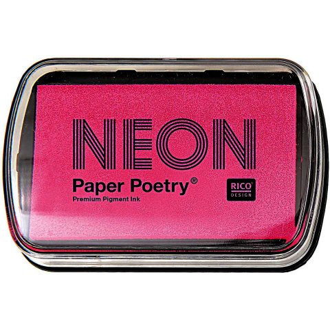 Paper Poetry almohadilla para sellos de pigmento, neón 60 x 90 mm, rosa