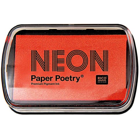 Paper Poetry almohadilla para sellos de pigmento, neón 60 x 90 mm, rojo
