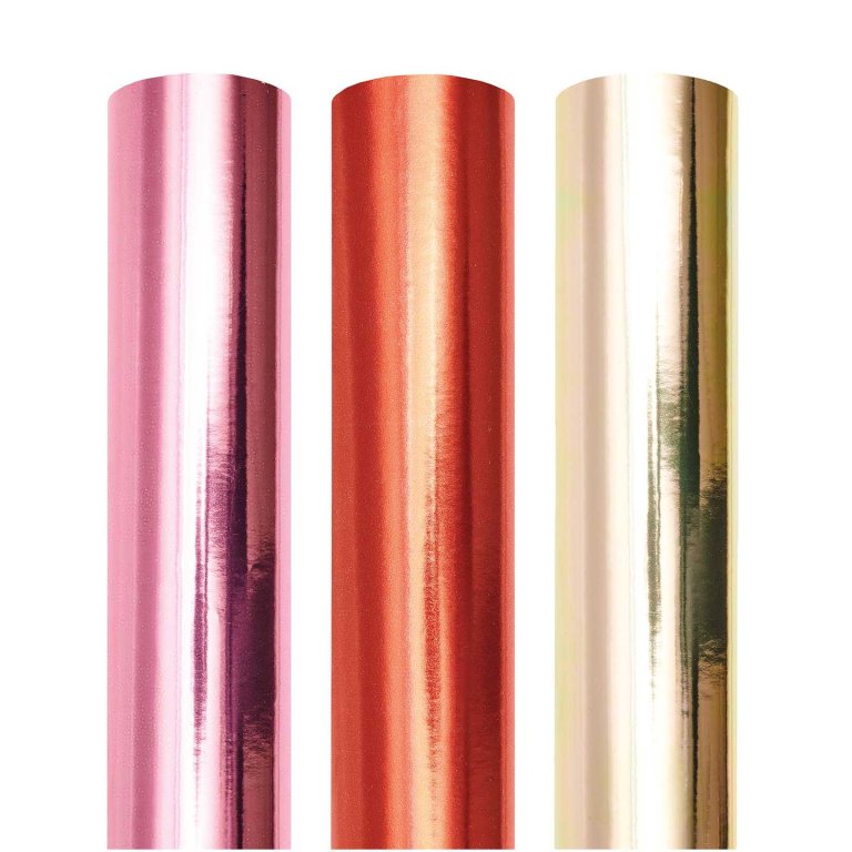 Wrapping paper roll metallic