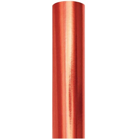 Wrapping paper roll metallic 200 x 70 cm, metallic red
