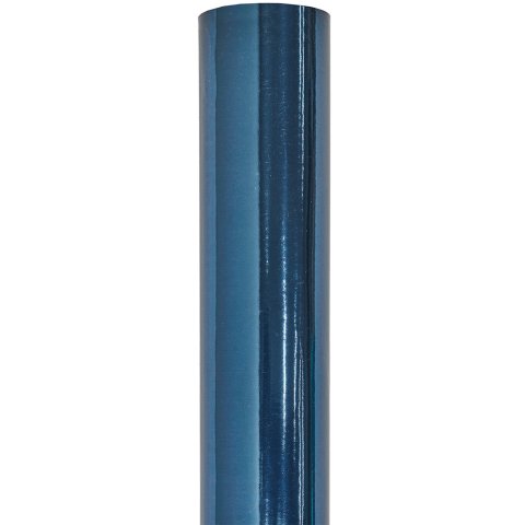 Geschenkpapier Rolle metallic b = 70 cm, l = 2 m, blau