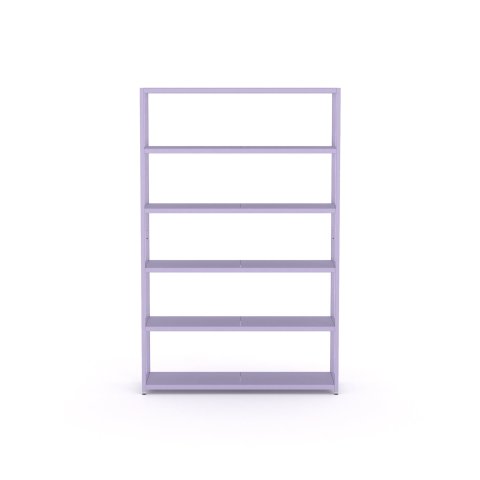 Estantería Modulor M2.6 1865x1200x400mm, morado hielo, diseño RAL 300 80 15, FS