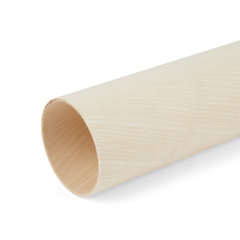 LignoTube wooden round tube, ash ø 85 x 2.5 mm, l = 330 mm