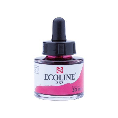 Royal Talens flüssige Wasserfarbe Ecoline Glasflasche, 30 ml, Magenta (337)
