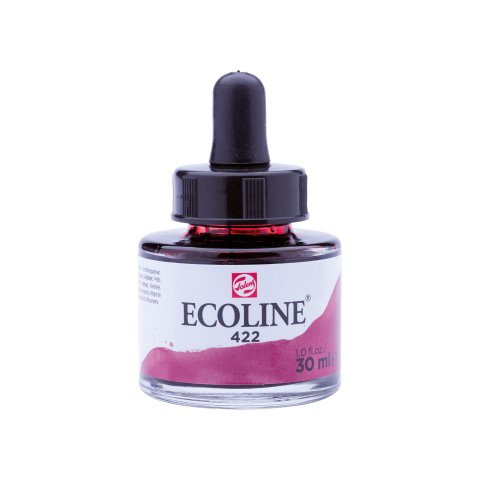 Royal Talens flüssige Wasserfarbe Ecoline Glasflasche, 30 ml, Rotbraun (422)