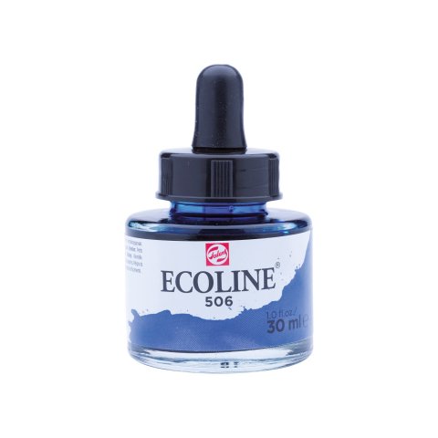 Royal Talens liquid watercolor Ecoline Glass bottle, 30 ml, ultramarine dark (506)