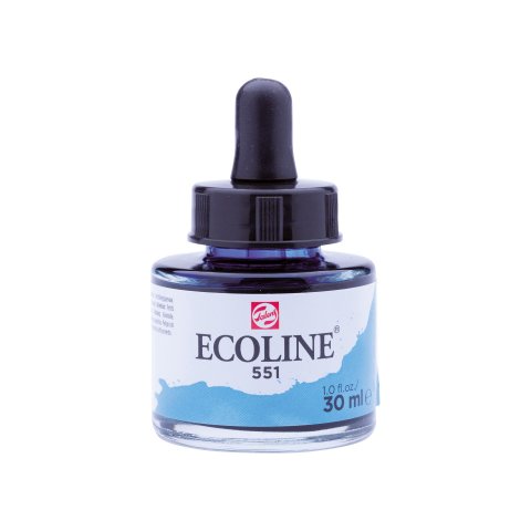 Royal Talens liquid watercolor Ecoline Glass bottle, 30 ml, sky blue light (551)