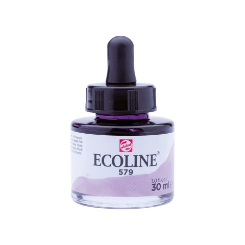 Royal Talens flüssige Wasserfarbe Ecoline Glasflasche, 30 ml, Pastellviolett (579)