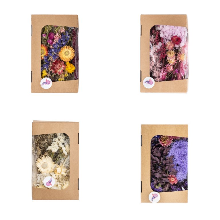 Fiori secchi per l'artigianato