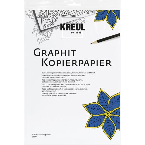 Graphitpapier DIN A4 Set 210 x 300 mm, 10 Blatt