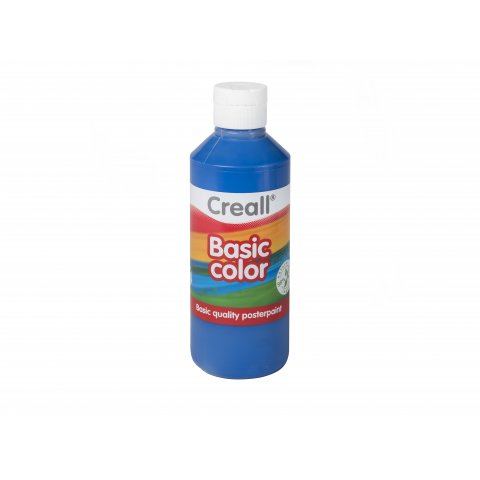 Creall School Paint colore di base della pittura Bottiglia PE, 250 ml, blu scuro (11)