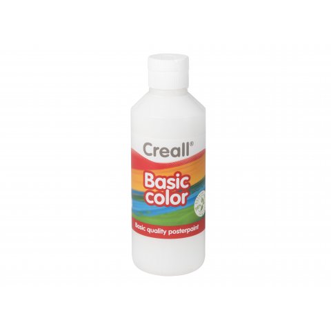 Creall Schulmalfarbe Basic Color PE-Flasche, 250 ml, weiß (21)