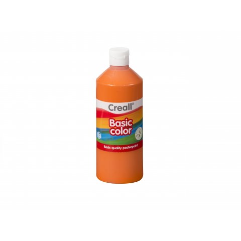Creall Schulmalfarbe Basic Color PE-Flasche, 500 ml, orange (04)