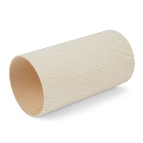 LignoTube tubo redondo de madera para la construcción de lámparas, fresno para pantalla, ø 105 x 2,5 mm, l = 200 mm