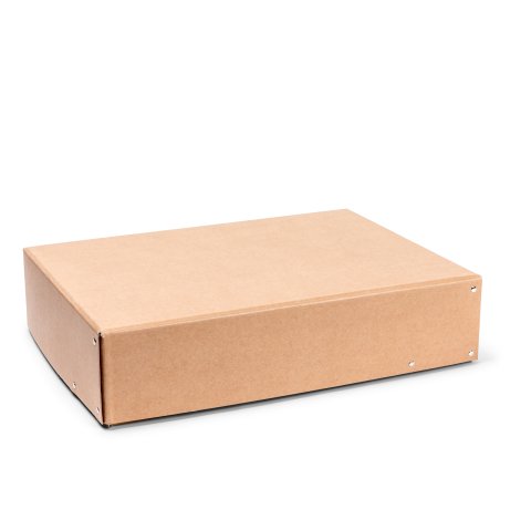 Stülpdeckelkarton genietet, natur 100 x 310 x 430 mm, für DIN A3