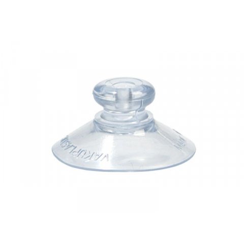 Suction cup with lens button ø 30.0 mm, knob ø 12.0 mm, neck ø 8.0