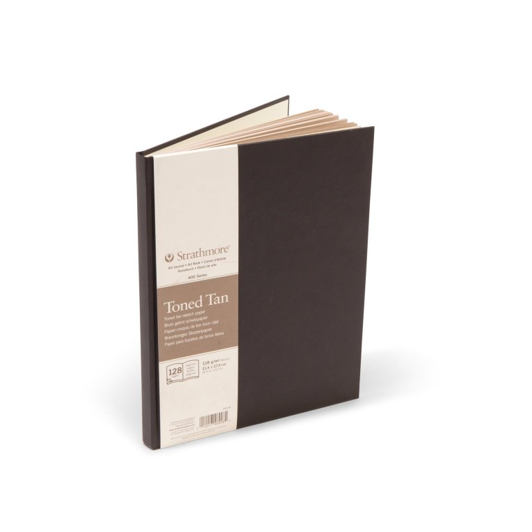 Cuaderno de bocetos Strathmore Toned Tan marrón 118 g/m2