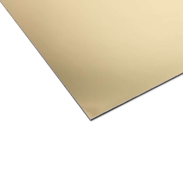 Panel compuesto de aluminio Alupanel, núcleo de PE, espejado (corte disponibiles)