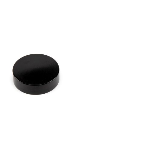 Screw cap for glass jars, with sealing insert SV 38 / R3, for 30 ml, Bakelite, black