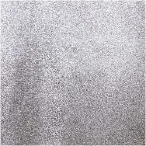 Uni de cuero sintético, metálico Sección 0,45 x 1 m, s = 0,6 mm, PU, plata