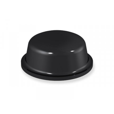 Bumper self-adhesive elastic bumpers, round black, h = 5.0 mm, ø 11.1 mm, 242 pieces