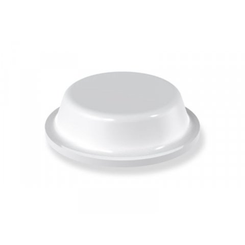 Bumper selbstklebende Elastikpuffer, rund weiß, h = 3,5 mm, ø 12,7 mm, 10 Stück