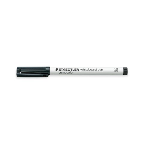 Staedtler Lumocolor whiteboard marker pen black, round tip (M)