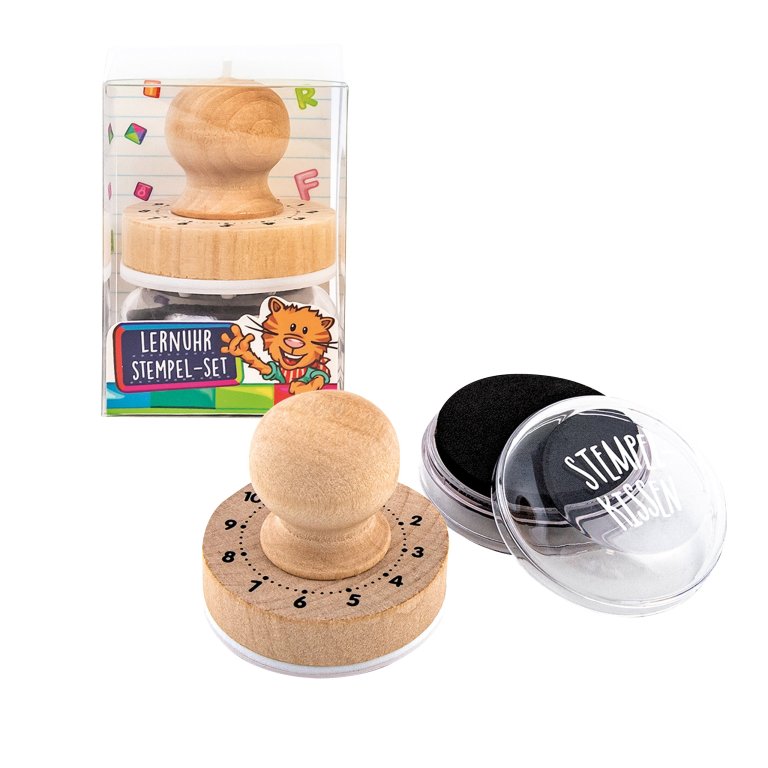 Learning clock stamp set