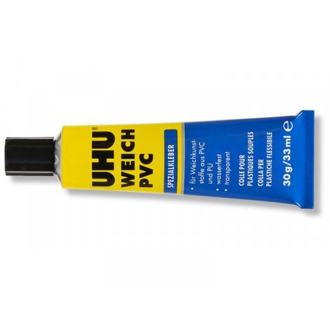 Uhu Soft-PVC repair glue tube + repair film 30 g