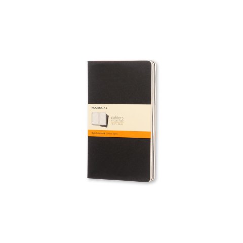 Moleskine Notizheft Cahier 3er-Set 13 x 21 cm, liniert, 40 Blatt, schwarz