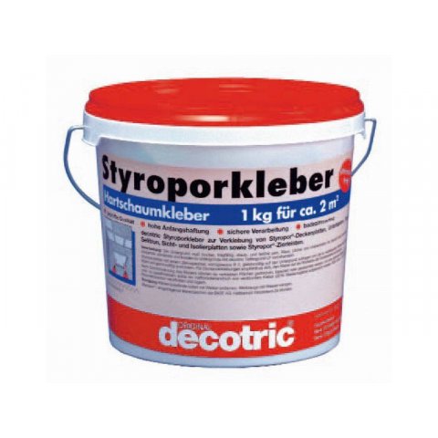 Decotric polystyrene foam glue PE-jar 1.0 kg