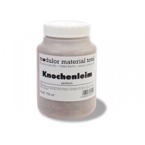Modulor bone glue, in bead form palstic bottle 750 ml