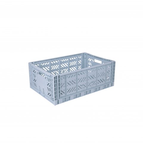 Aykasa folding box, Maxi 60 x 40 x 22 cm, PP, pale blue