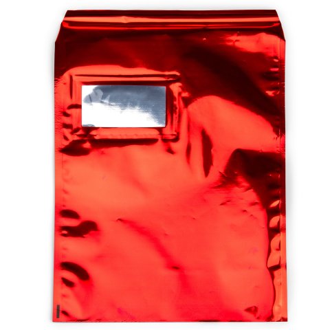 Snooploop opaco, de color, brillante, con ventana Sobre, DIN C4, rojo